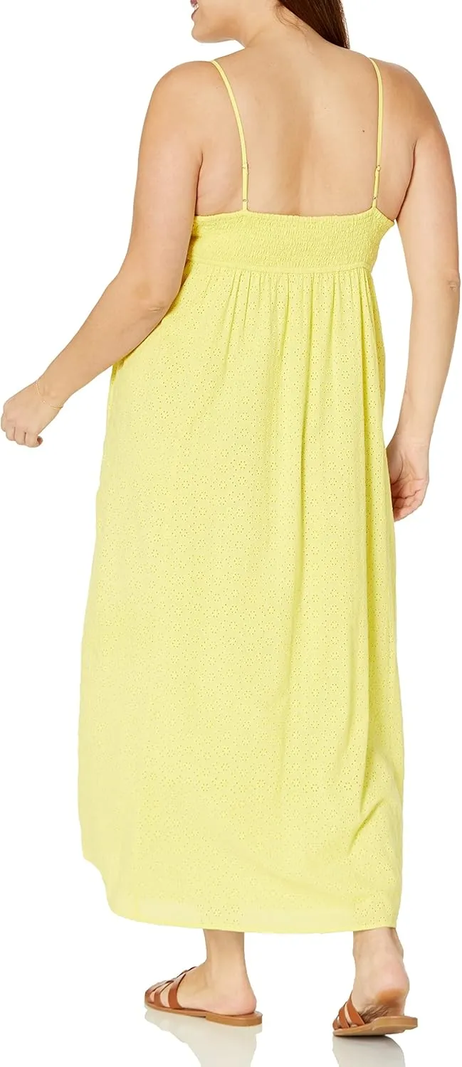 The Drop Women's Shyla Cotton Eyelet Maxi Dress