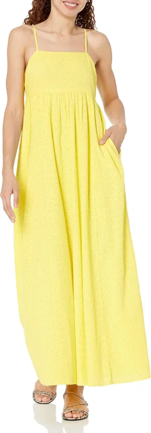 The Drop Women's Shyla Cotton Eyelet Maxi Dress