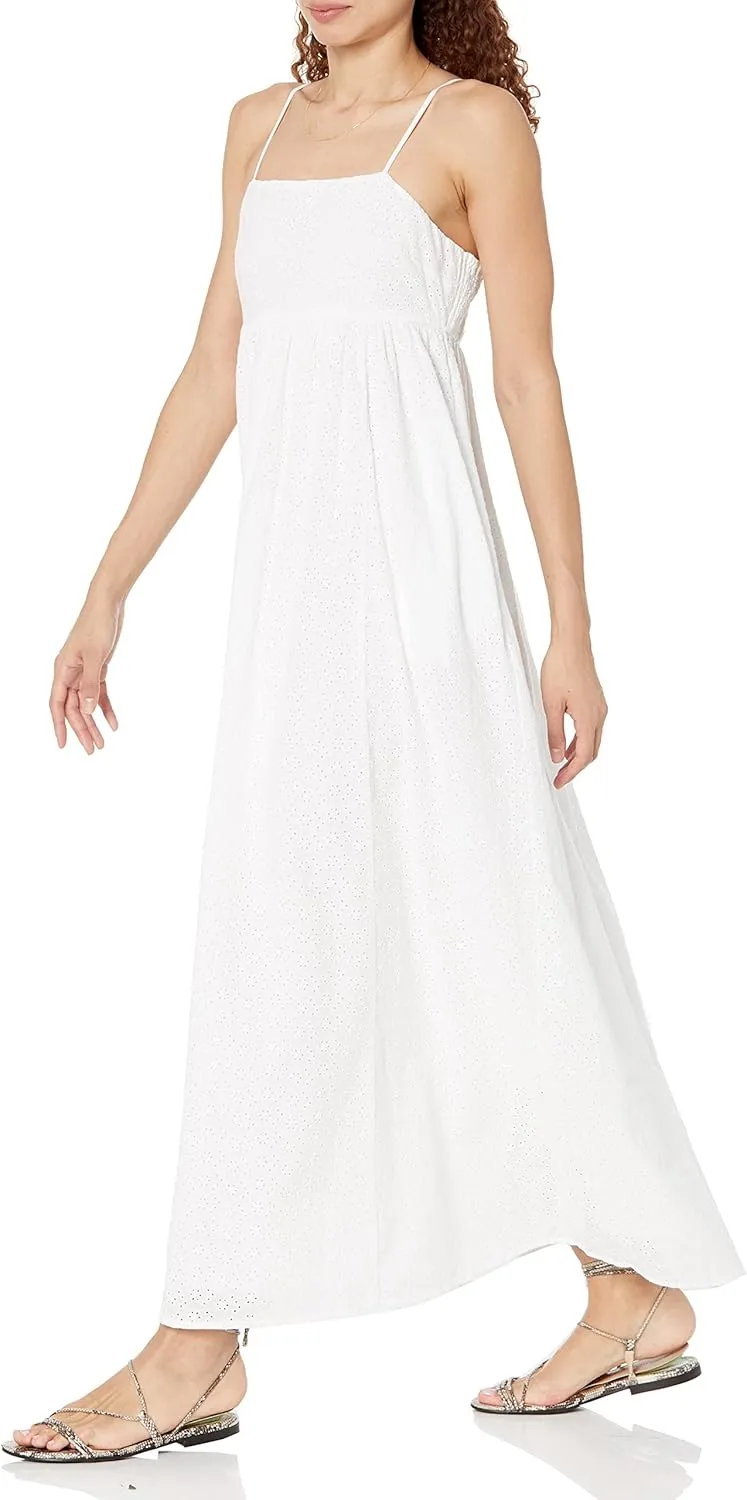The Drop Women's Shyla Cotton Eyelet Maxi Dress