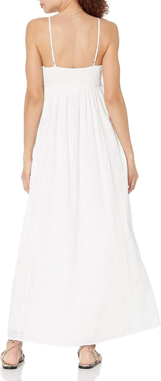The Drop Women's Shyla Cotton Eyelet Maxi Dress