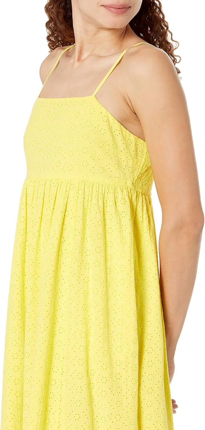 The Drop Women's Shyla Cotton Eyelet Maxi Dress