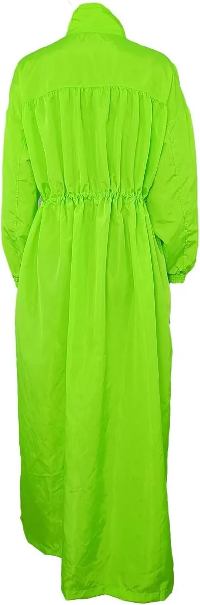 THLAI Trench Coat for Women Waterproof Trench Coat Water Resistant Windbreaker Overcoat with Pockets Long Trench Coat
