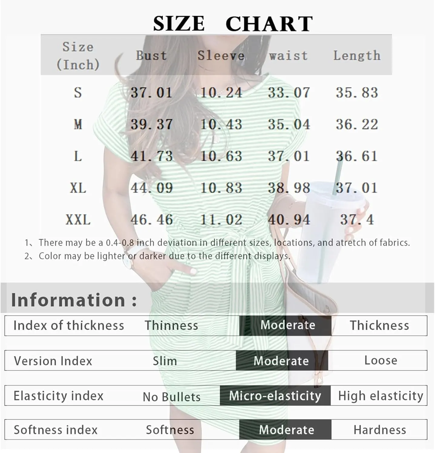 Tie Waist Dress for Women Tshirt with Pockets Casual Striped Short Sleeve Dresses for Summer and Spring 2025 Wear