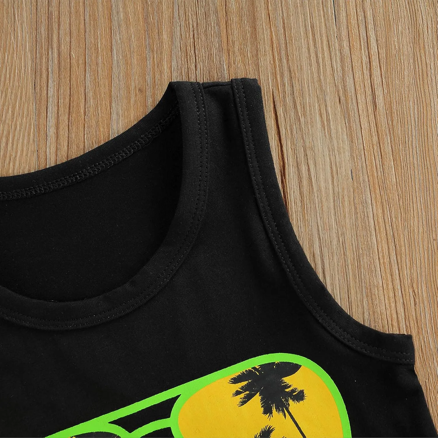 Toddler Boys Shorts Set Seaside Printed T-Shirt Shorts 2Pcs Little Boy Outfits Summer Clothes Suit