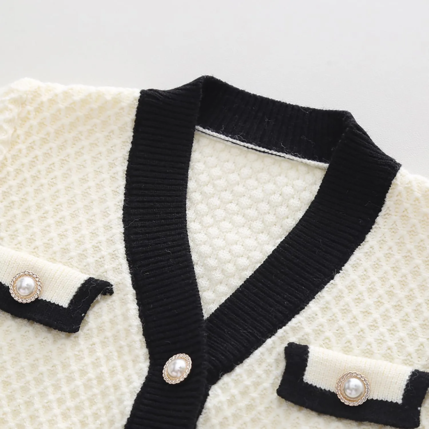 Toddler Girls Cardigan Sweater Button Knit Sweater Kids Winter Coat Size 2-7T