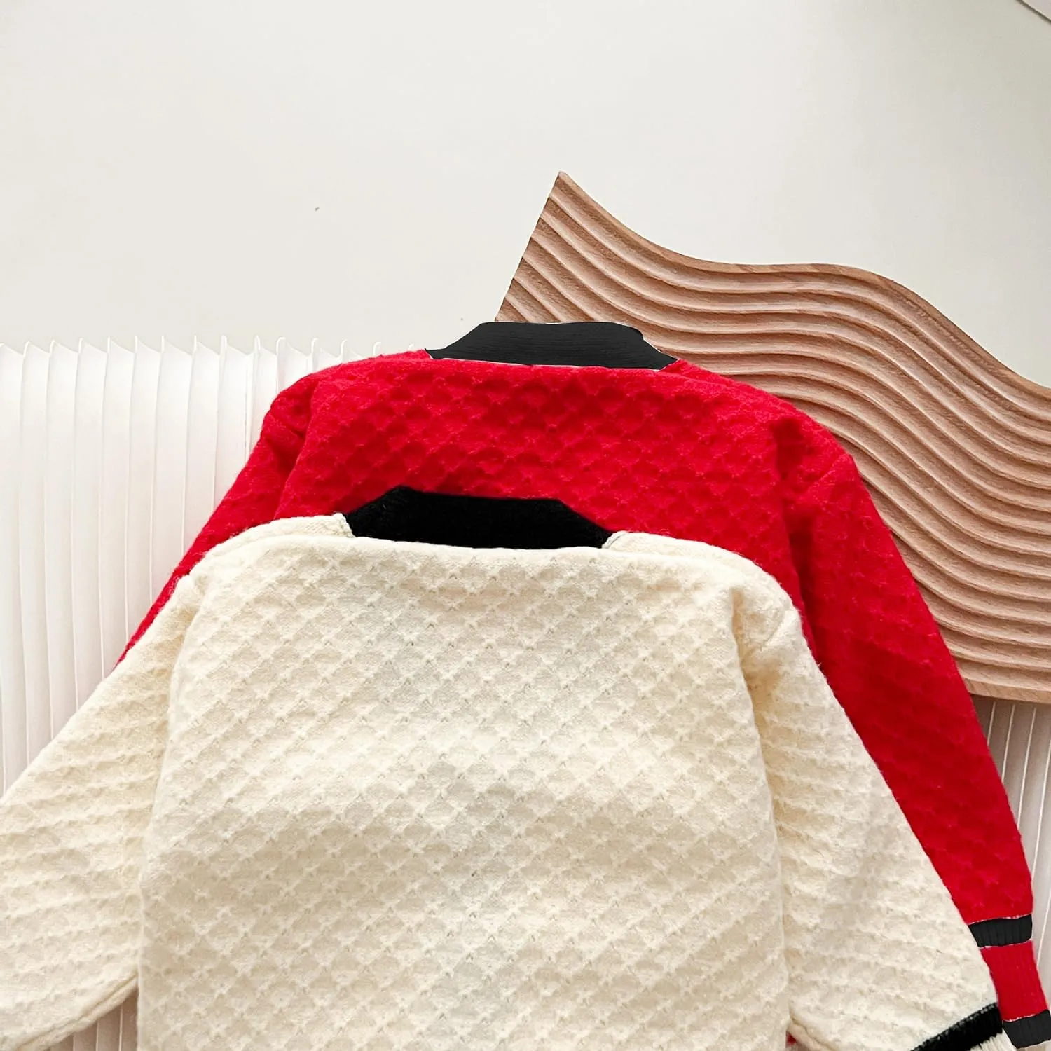 Toddler Girls Cardigan Sweater Button Knit Sweater Kids Winter Coat Size 2-7T