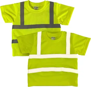 Toddler High Viz Yellow Safety Shirt - Reflective Construction Worker T-Shirt for Kids. Any Adventure Play 2T-XS
