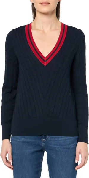 Tommy Hilfiger Women's V-Neck Sweater