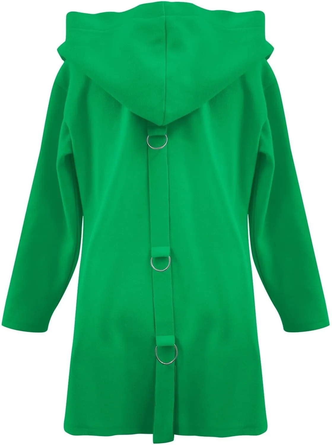 Trench Coat Women Dressy Casual Single Breasted Anoraks Hooded Jacket Lapel Neck Long Sleeve Coat Fall Winter Outwear