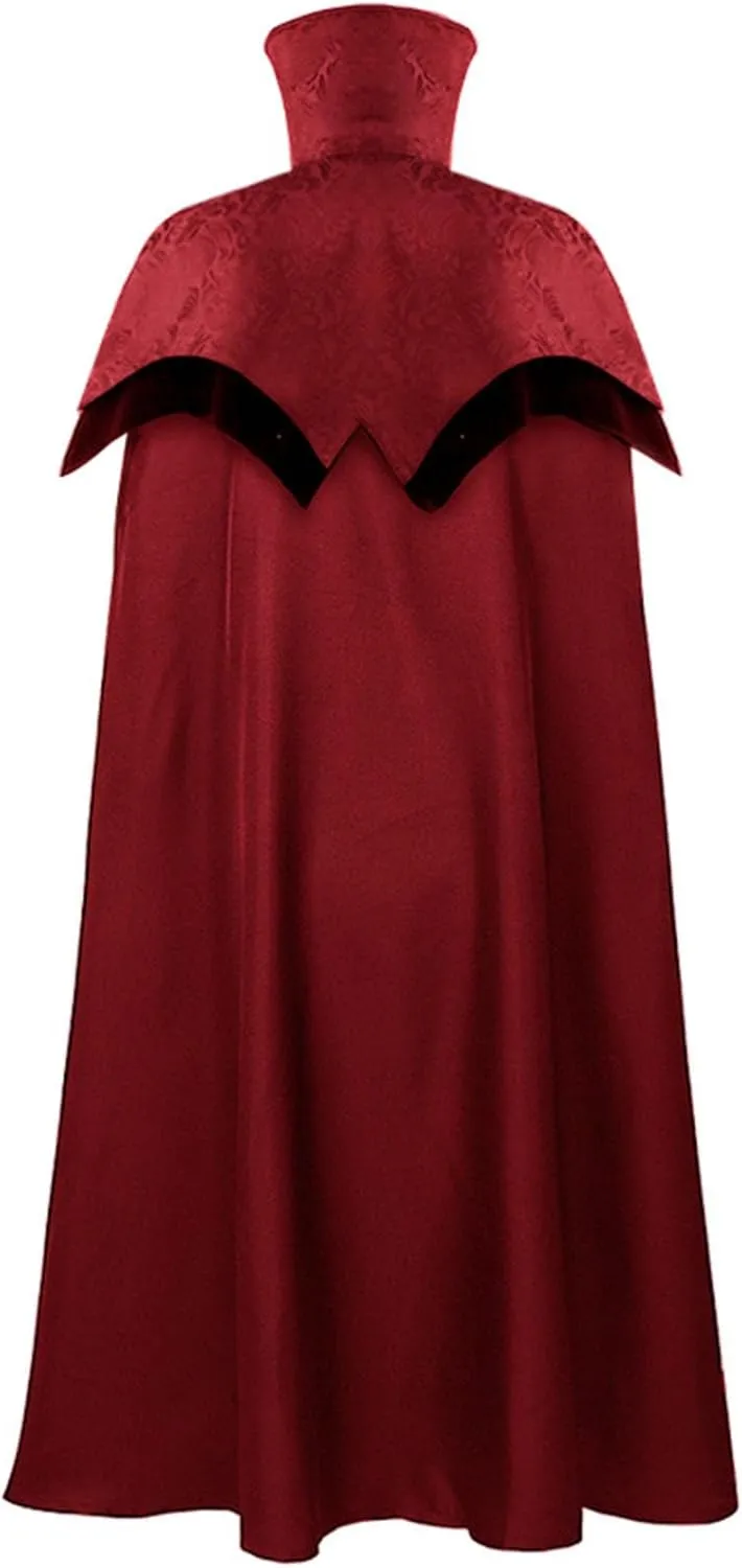 Unisex Goth Long Cloak Men Women Medieval Retro Uniform Vintage Renaissance Clothes Robe Halloween Cosplay Costumes