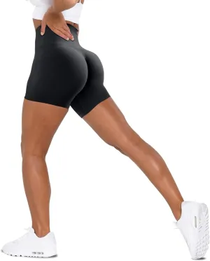 Unthewe 3 Piece Workout Butt Lifting Shorts for Women High Waisted Seamless Gym Yoga Booty Shorts