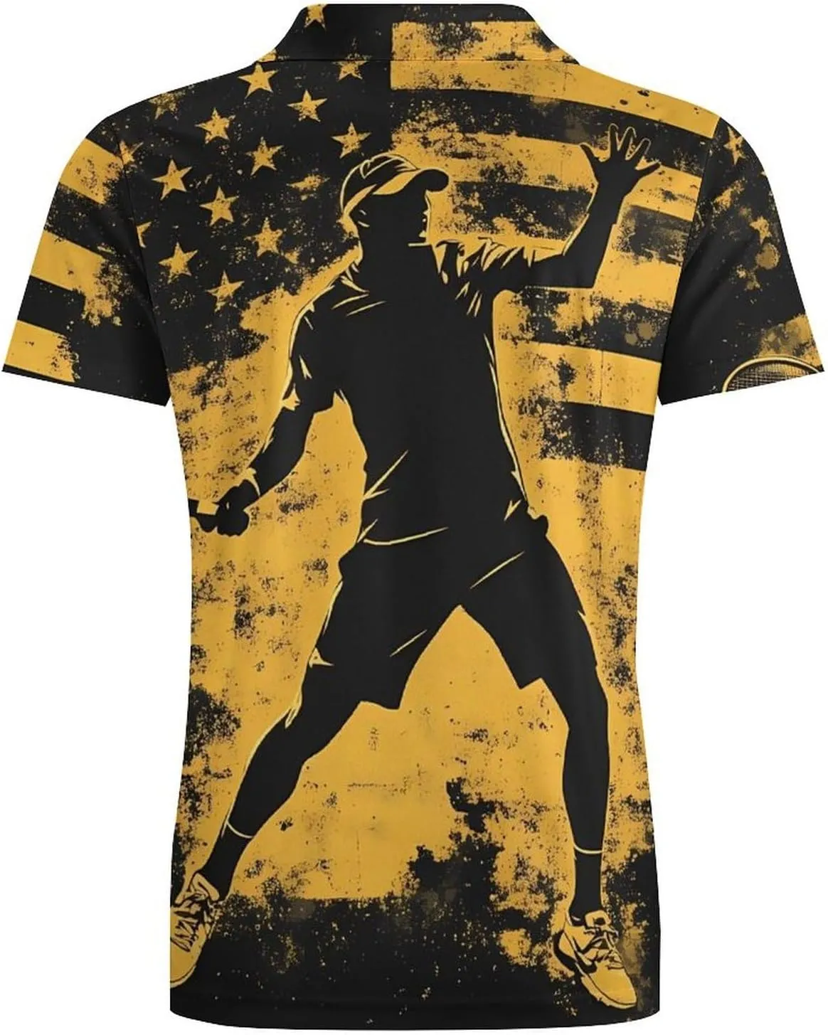 U.S. Tennis Open Player Men's Polo-Shirt Regular-Fit Short Sleeve Sports Quick Dry Golf Tennis T-Shirt