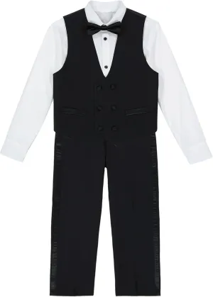 Van Heusen Baby Boys' 4-Piece Formal Set, Vest, Pants, Collared Dress Shirt, and Tie