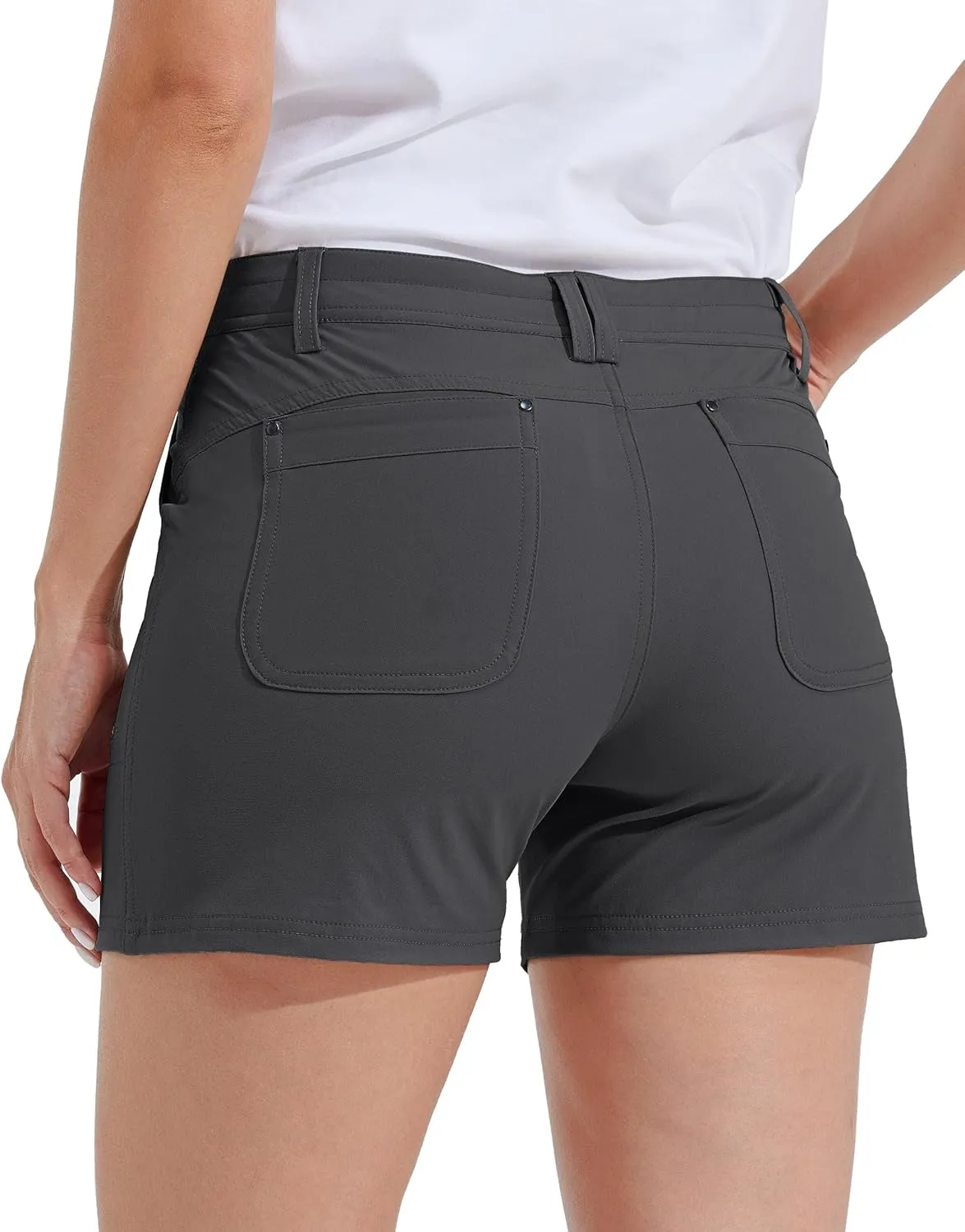 Willit Women's Golf Hiking Shorts Quick Dry Athletic Casual Summer Shorts with Pockets 4.5 in