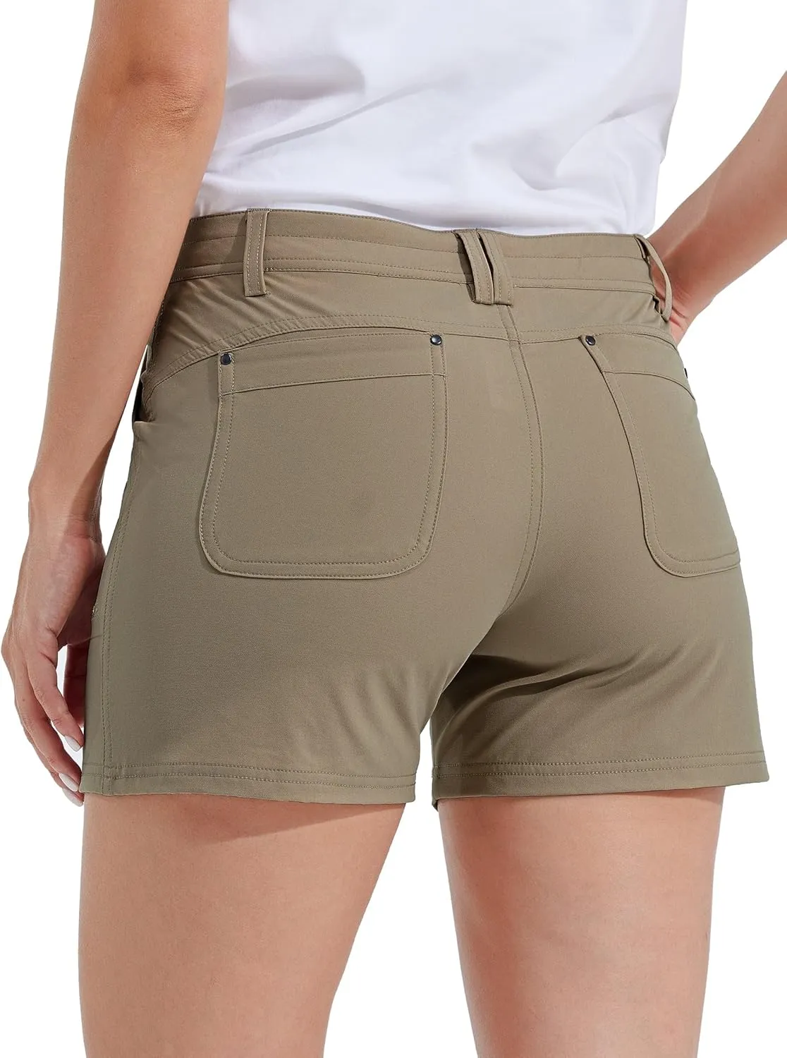 Willit Women's Golf Hiking Shorts Quick Dry Athletic Casual Summer Shorts with Pockets 4.5 in