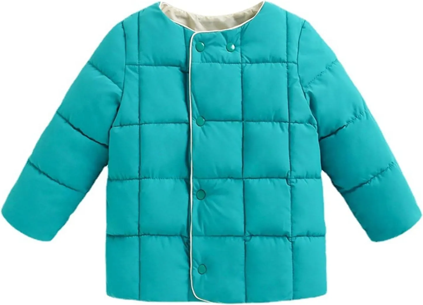 Winter Jacket Coat Kids Toddler Baby Girls Boys Winter Warm Thick Solid Cotton Long Sleeve Padded (Blue, 2-3 Years)
