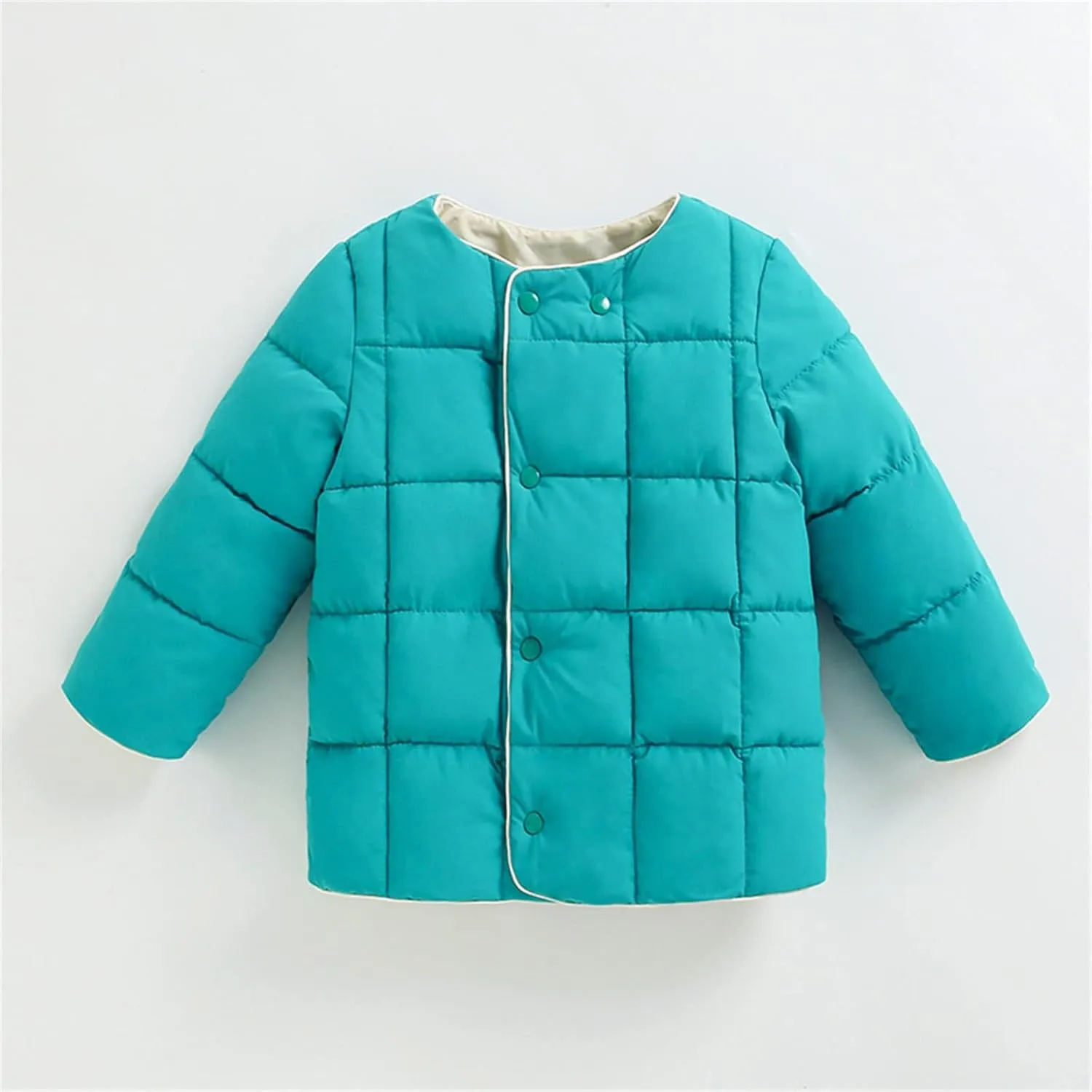 Winter Jacket Coat Kids Toddler Baby Girls Boys Winter Warm Thick Solid Cotton Long Sleeve Padded (Blue, 2-3 Years)