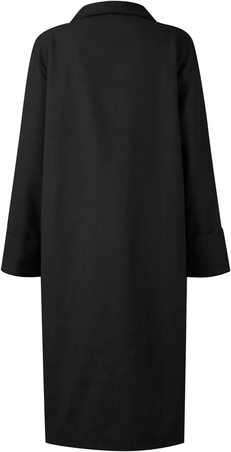 Womens Fall Fashion 2024 Long Cardigan Sweaters Oversized Fall Dressy Jackets Casual Knit Winter Coats with Pockets