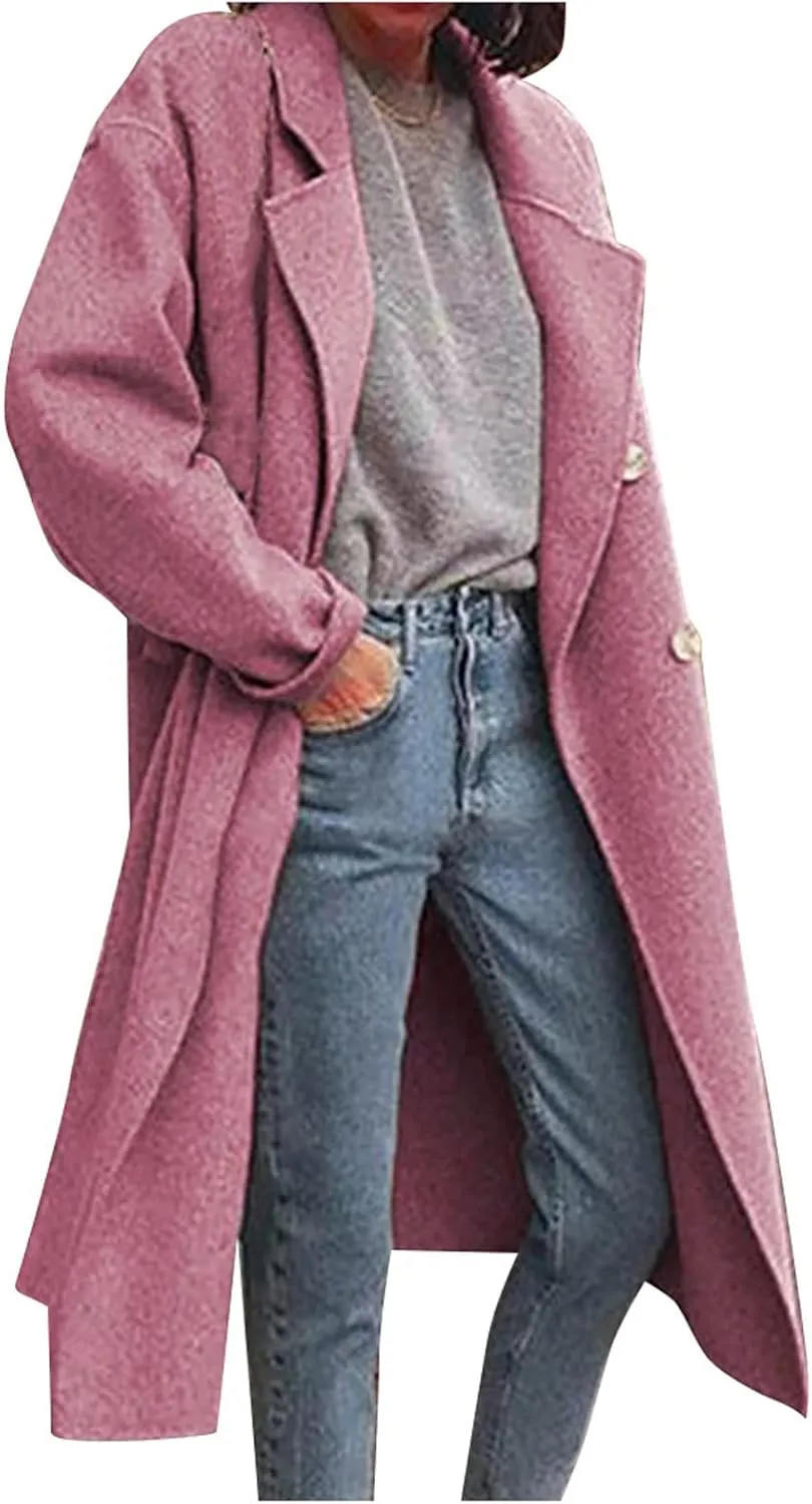 Womens Fall Fashion 2024 Long Cardigan Sweaters Oversized Fall Dressy Jackets Casual Knit Winter Coats with Pockets