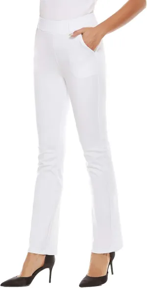 Women's Pull On Barely Bootcut Stretch Dress Pants