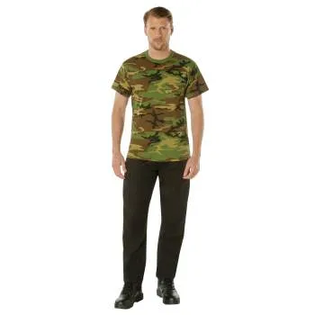 Woodland Camo T-Shirt w/ Pocket