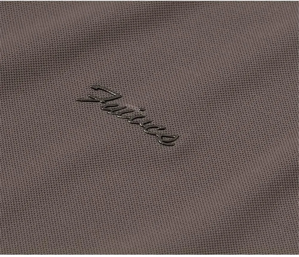 Youllyuu Ice Silk Elastic Polo Shirt Men's Short Sleeve Summer Solid Lapel T-Shirt Quick Dry Golf Polos