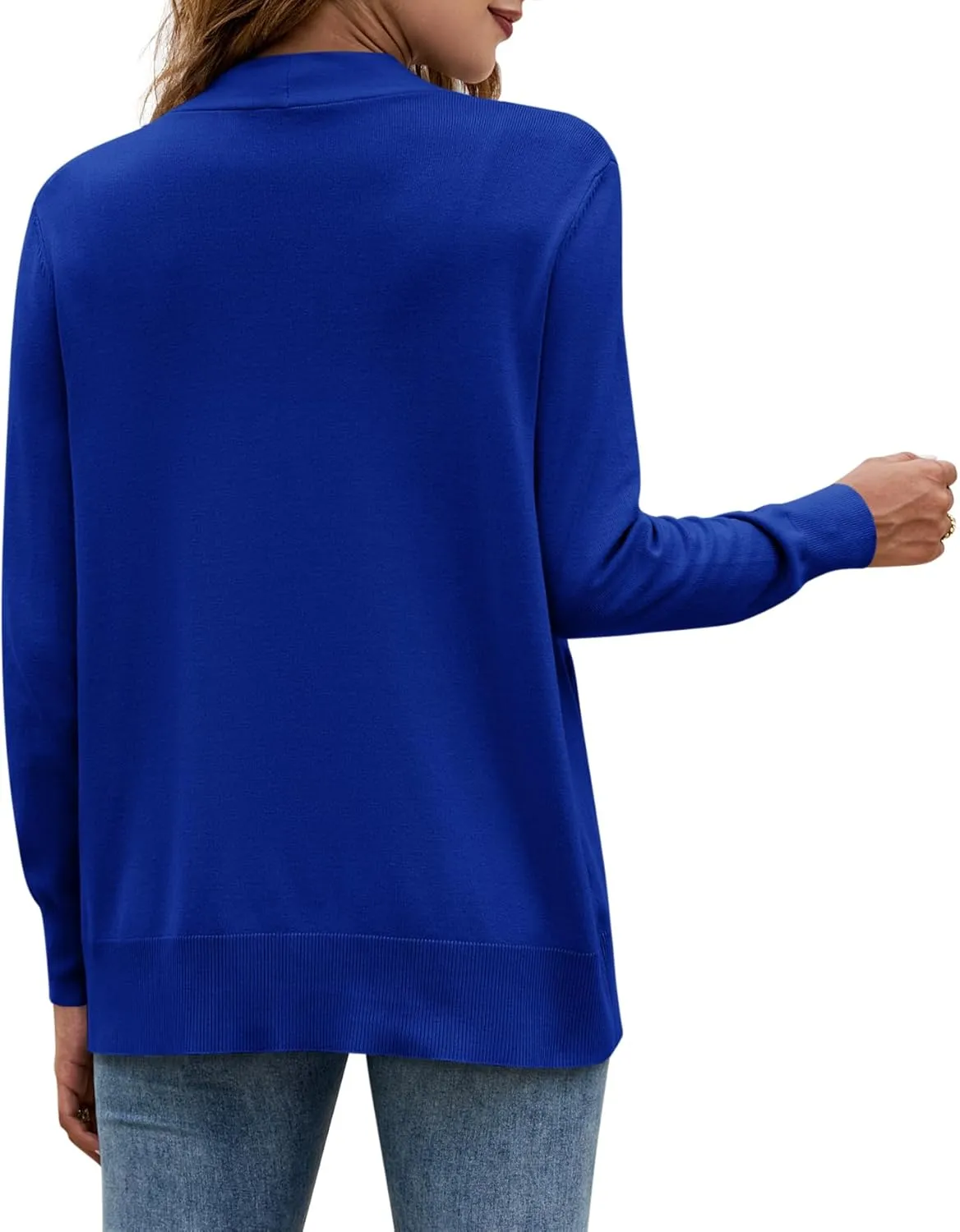 Yousify Womens Cardigan Sweater Long Sleeve Open Front Knit Cardigan Sweater with Pockets
