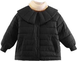Youth Winter Coat Newborn Infant Babys Girls Winter Solid Warm Thick Cotton Long Sleeve Padded Clothes Coat