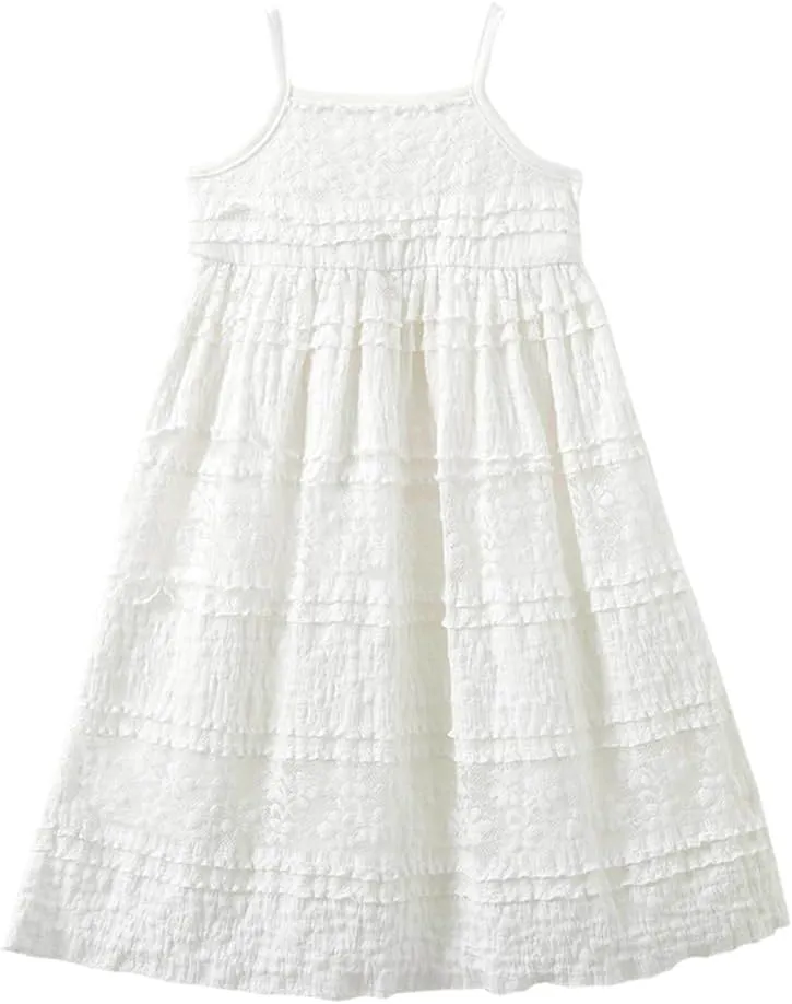 Zanie Kids Baby Girl Summer Dress Backless Toddler Easter Sundress Playwear Outfits