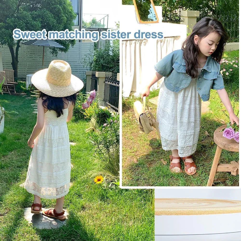 Zanie Kids Baby Girl Summer Dress Backless Toddler Easter Sundress Playwear Outfits