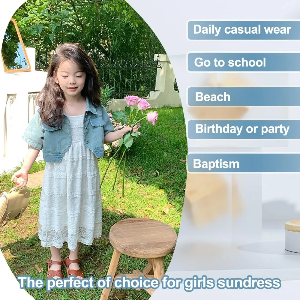 Zanie Kids Baby Girl Summer Dress Backless Toddler Easter Sundress Playwear Outfits