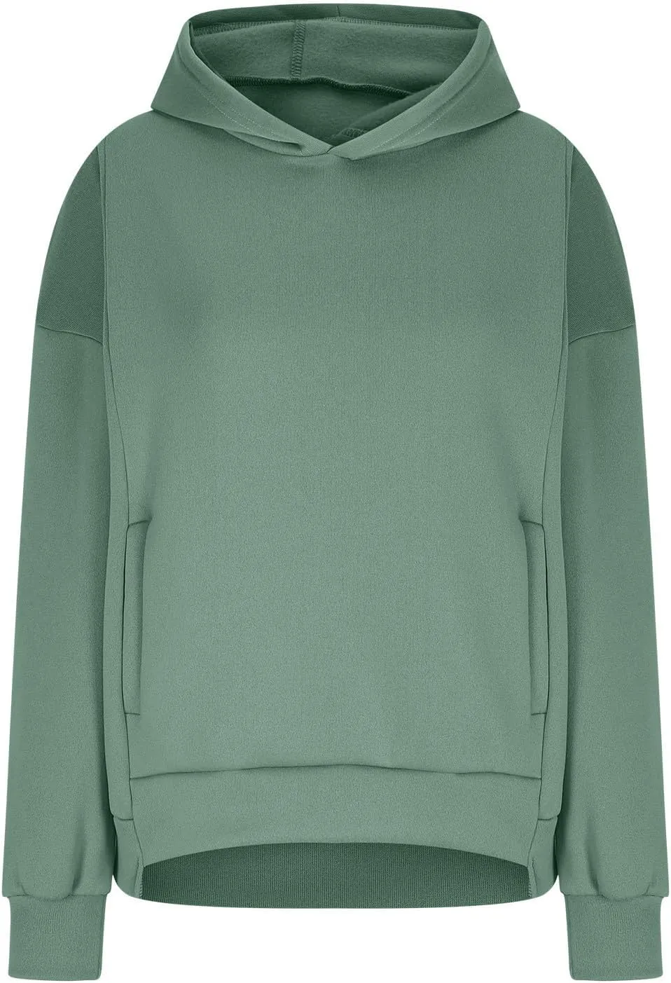 ZDRZK Oversized Hoodies For Women Long Sleeve Drop Shoulder Pullovers Top Fall Fleece Hooded Sweatshirts With Pockets