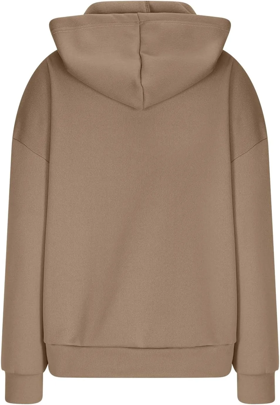 ZDRZK Oversized Hoodies For Women Long Sleeve Drop Shoulder Pullovers Top Fall Fleece Hooded Sweatshirts With Pockets