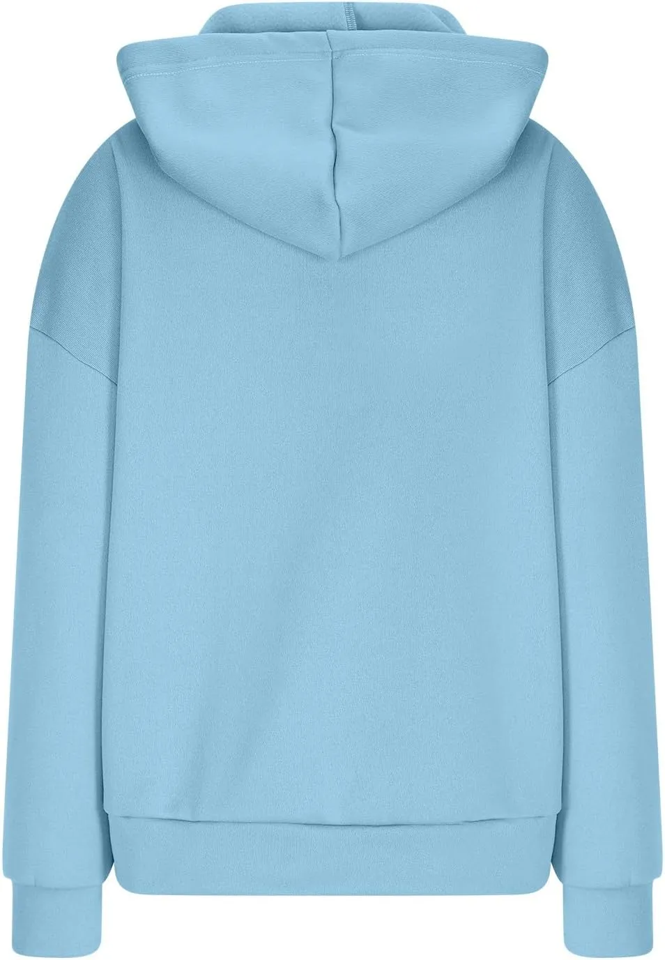 ZDRZK Oversized Hoodies For Women Long Sleeve Drop Shoulder Pullovers Top Fall Fleece Hooded Sweatshirts With Pockets